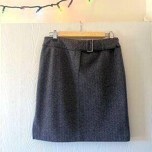 Grey Pencil Skirt